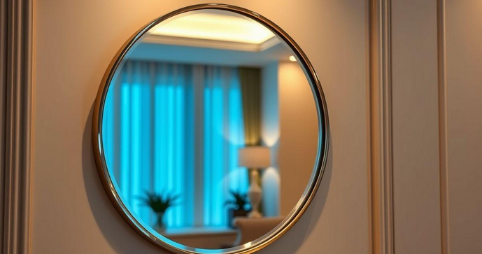 Espelho redondo transforma ambientes com estilo e elegância Espelho redondo transforma ambientes com estilo e elegância